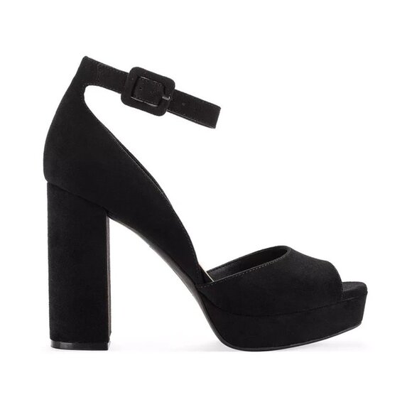 Sun + Stone Reemaa Block-Heel Platform Black 11 MSRP $98 - Picture 1 of 3